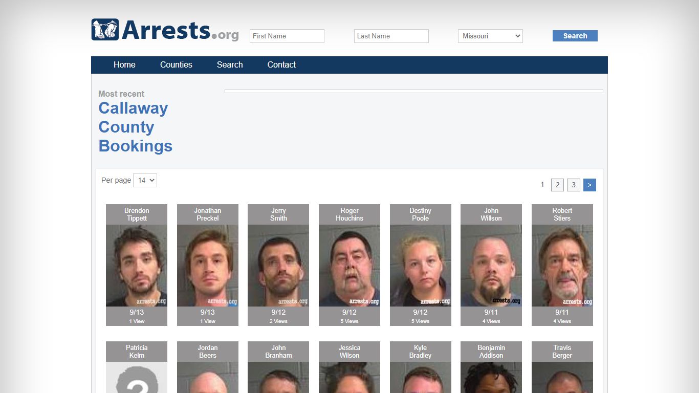 Callaway County Arrests and Inmate Search