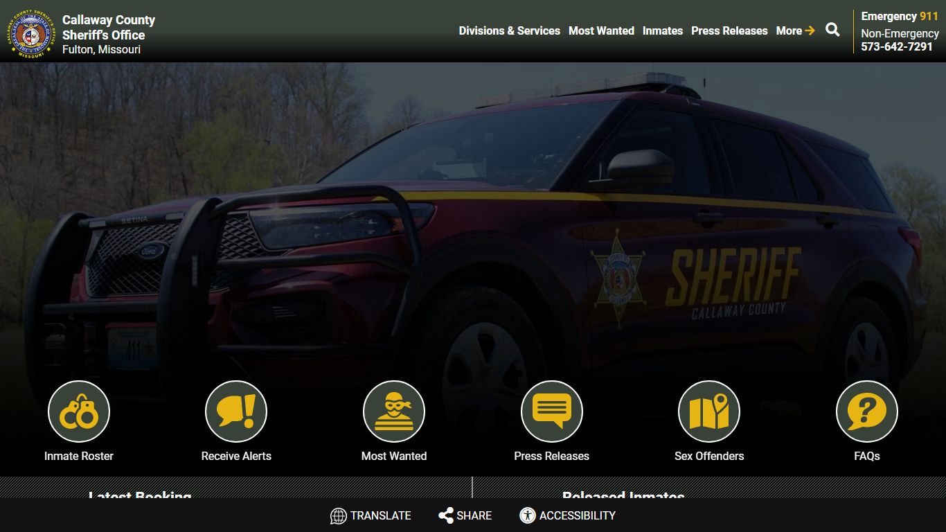 Callaway County Sheriff's Office, Missouri